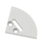 LIEK004111 Profil Endkappe SPL Rund mit Langloch, inkl. Schrauben<br><u>Verkaufseinheit: 1Stk</u>