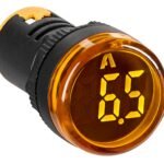 MGF50100Y- Amperemeter, 22,5 mm, 0  - 100 A AC,  gelb, rund<br><u>Verkaufseinheit: 1Stk</u>