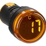 MGFT0200Y- Temperaturmesser, 22,5 mm, -20°C - 200°C, gelb, rund<br><u>Verkaufseinheit: 1Stk</u>