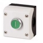 MM216522-- Komplett AP-Gehäuse mit Taster grün "I", 1S+1Ö<br><u>Verkaufseinheit: 1Stk</u>