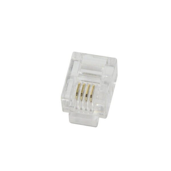 Q7J116P4C- RJ11 Stecker zum Crimpen, ungeschirmt 6/4, Telefon, 100 Stk<br><u>Verkaufseinheit: 1VE</u>