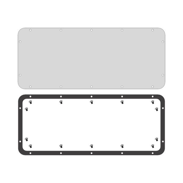 WSABFA0G-- WSA Blindflansch für Typ G, Flanschausschnitt B=500 T=190mm<br><u>Verkaufseinheit: 1Stk</u>