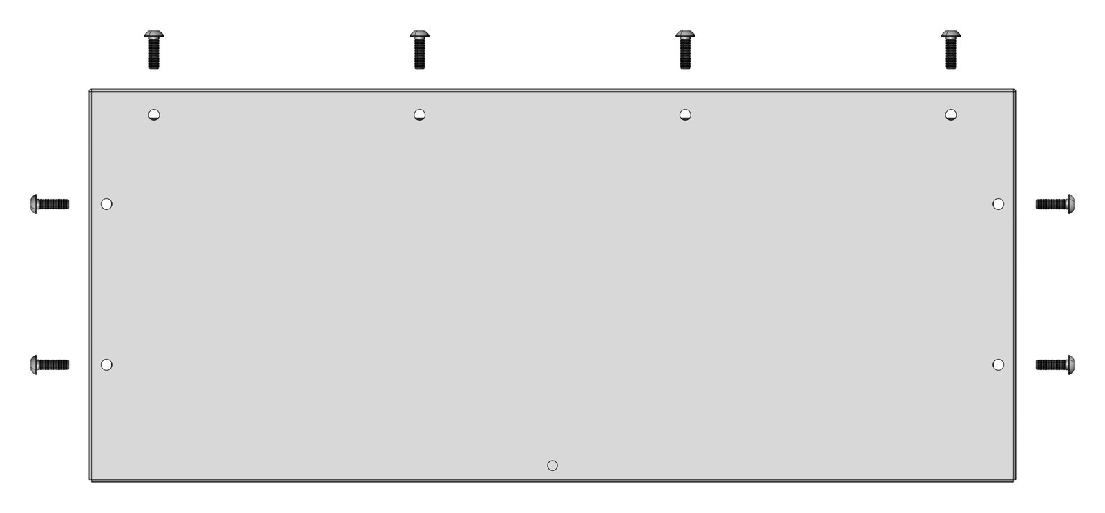 LEAD Technologies Inc. V1.01 WSABFA0L-- WSA Blindflansch für Typ L, Flanschausschnitt B=520 T=200mm<br><u>Verkaufseinheit: 1Stk</u> – Bild 1