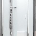 ALVA AQDDSPE120R ALVA Spa Dampfdusche m.Thermostat re. 120x80cm, Eckkabine, ESG Clean,Chrom  Verpackungseinheit:1ST