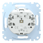 MERTEN MEG2311-0419 SCHUKO-Steckdose mit Klappdeckel, Steckk lemmen, polarweiß, System M  Verpackungseinheit:1ST