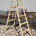 ALVA HDL 5SP Holz Doppelleiter mit 5 Sprossen ÖNORM EN 131-1,-2,-3,  Höhe 166,5 cm  Verpackungseinheit:1ST