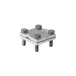 OBERMOSER BLKLE70-8FL/RDVZ Kreuzverbinder Stahl feuerverzinkt 70x70 x8 mm flach/rund  Verpackungseinheit:1ST