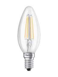 1d42b98a-e66b-40d7-80a3-25d951715564 RADIUM 44020823 LED Kerzenlampe klar E14 dimmbar 470lm (40W Ersatz) 2700K RL-C40 DIM 927/C/E14 FIL Verpackungseinheit:1ST – Bild 1