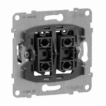 LEGRAND 765018 SEANO Einsatz Doppeltaster mit 2 Wechsel kontakten 10A Steckklemmen  Verpackungseinheit:1ST