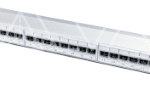 ALVA 19Z-PP-KAT6A-24 19 Zoll Patchpanel KAT.6A, 24-Port, geschirmt, LSA+, grau  Verpackungseinheit:1ST