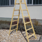 ALVA HDL 7SP Holz Doppelleiter mit 7 Sprossen ÖNORM EN 131-1,-2,-3,  Höhe 226,5 cm  Verpackungseinheit:1ST