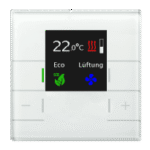 MDT SCN-RTRGW.02 Glas Raumtemperaturregler Smart mit Farb display, Weiß  Verpackungseinheit:1ST