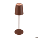 SLV 1007695 VINOLINA TWO, Tischleuchte, Akku, IP65, 2200/2700/3000K, TOUCH, rost  Verpackungseinheit:1ST