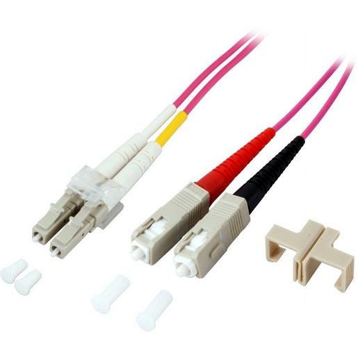 EFB O0323.5 LWL Patchkabel Duplex Jumper LC / SC 50 / 125µ 5 m OM4 LSZH violett Verpackungseinheit:1ST