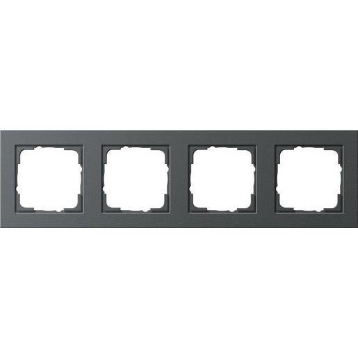 Gira 021423 4-fach Abdeckrahmen für E2 anthrazit Verpackungseinheit:1ST