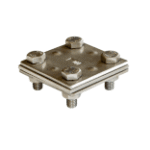 OBERMOSER BLKLE60-3FL/FL/FLVA Kreuzverbinder Edelstahl V4A 60x60x3 mm flach/flach/flach  Verpackungseinheit:1ST