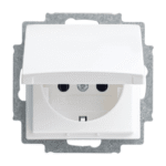 BUSCH-JAEGER 2CKA002018A1511 Steckdose mit Klappdeckel Balance SI alpinweiß 20 EUK-914 Verpackungseinheit:1ST