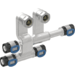 GEBERIT 619.440.22.2 GE FlowFit An-T-Stueck VL/RL SiBr d16 x 15 x 16mm, mit AnVerschraubung EK  Verpackungseinheit:1ST