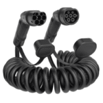 PC ELECTRIC 87832100SP-SS EV Ladekabel (AC) Mode 3 Typ2-Typ2 32A 3ph 22kW L=5m spiralisiert schwarz  Verpackungseinheit:1ST
