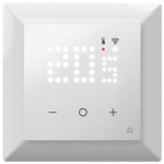 EBERLE 557816056500 Smart Home fähiger UP-Thermostat als Rau mregler, RAL 9010 glänzend 55x55, AC 230 UTE 3800-U-RAL9010-G-55-RAHMEN Verpackungseinheit:1ST