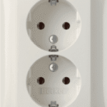 BERKER 47748989 S.1 Doppelsteckdose mit Abdeckung polarweiß glänzend  Verpackungseinheit:1ST