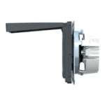 MERTEN MEG2310-7214 SCHUKO-Steckdose mit Klappdeckel, BRS, S teckklemmen, anthrazit, AQUADESIGN  Verpackungseinheit:1ST