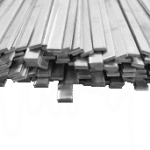 ALVA EFL2-50/10 Flachstahl 1.4301 v.Band geschn.ca.4m DIN1017/EN10058 (3.93kg/m) 50x10mm  Verpackungseinheit:1KG