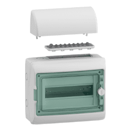 f2d0f11c-db25-45f3-a410-ce17be6781d6 SCHNEIDER ELECTRIC 13431DE Mureva Kleinverteiler AP 1 x 12TE IP65 Verpackungseinheit:1ST – Bild 1