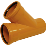 ALVA FKA150 ALVA Pvc Kanal-Einfachabzweiger Kgea DN 150/da160mmx160/45Grad  Verpackungseinheit:1ST