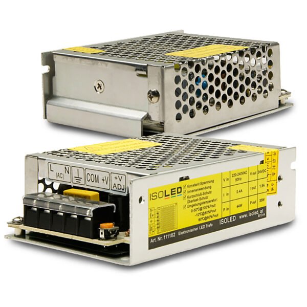 ISOLED 111182 LED Trafo 24V/DC, 0-35W, Gitter
