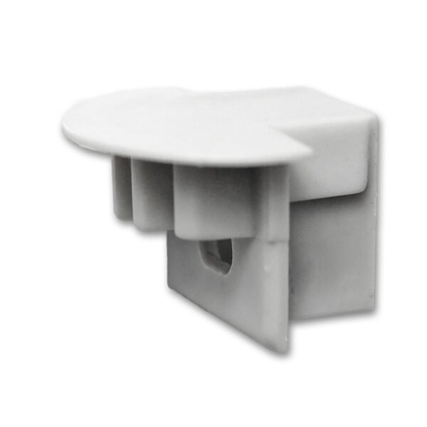 ISOLED 111377 Endkappe für Profil MAXI-EB10 silber, mit Kabeldurchführung