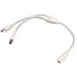 ISOLED 111971 2-fach Rundsteck-Verteiler (max. 5A), 1x IN, 2x OUT, weiß