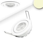 ISOLED 112049 LED Einbaustrahler, weiß, 8W, 72°, rund, warmweiß, dimmbar