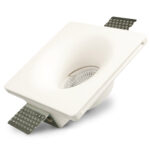 ISOLED 112078 Gips Einbaustrahler für GU10/MR16 Spots, rückversetzt, trichterförmig, weiß