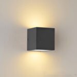 ISOLED 112184 Wandleuchte Up&Down 2xGX53, IP44, anthrazit, exkl. Leuchtmittel