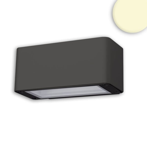 ISOLED 112199 LED Wandleuchte Up&Down 4x3W CREE, IP54, anthrazit, warmweiß