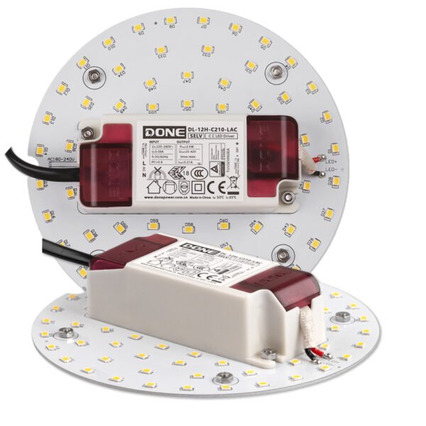 ISOLED 112351 LED Umrüstplatine 130mm, 9W, mit Magnet, warmweiß