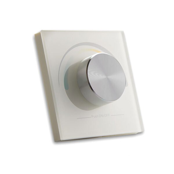 ISOLED 112497 Sys-One weißdynamische 1 Zone Einbau-Drehknopf-Fernbedienung mit Batterie