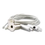 ISOLED 112539 Seilabhängung (2 Stück) mit Rutschklemme, Stahl, silber