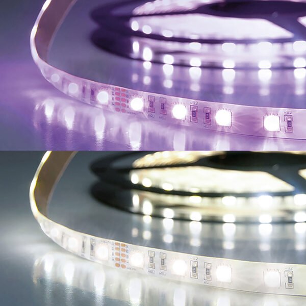 ISOLED 112734 LED SIL RGB+KW Flexband, 24V DC, 19W, IP20, 4in1 Chip, 5m Rolle, 60 LED/m