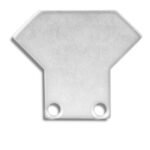 ISOLED 112819 Endkappe EC33 Alu für CORNER12 mit TUNNEL, 2 STK, inkl. Schrauben