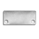 ISOLED 112851 Endkappe EC43 Alu für SURF/DIVE20 FLAT mit COVER10, 2 STK, inkl. Schrauben