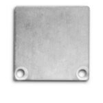 ISOLED 112857 Endkappe EC47 Alu für SURF/DIVE20 mit COVER10, 2 STK, inkl. Schrauben