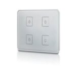ISOLED 113001 Sys-One single color 4 Zonen Einbau-Touch-Funk-Fernbedienung, 230V AC