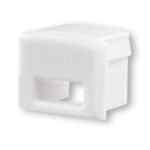 ISOLED 113088 Endkappe EC5W weiß für Profil SURF12 mit Kabeldurchführung, 1 STK
