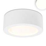ISOLED 113133 LED Aufbauleuchte LUNA 15W, weiß, rund, DN146, indirektes Licht, neutralweiß