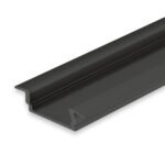 ISOLED 115547 LED Einbauprofil DIVE12 FLAT Aluminium schwarz pulverbeschichtet RAL 9005, 300cm