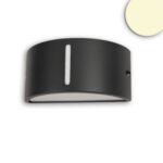 ISOLED 113291 Wandleuchte Up&Down 1xE27, IP54, anthrazit, exkl. Leuchtmittel