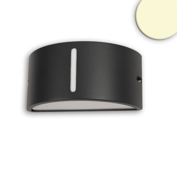 ISOLED 113291 Wandleuchte Up&Down 1xE27, IP54, anthrazit, exkl. Leuchtmittel