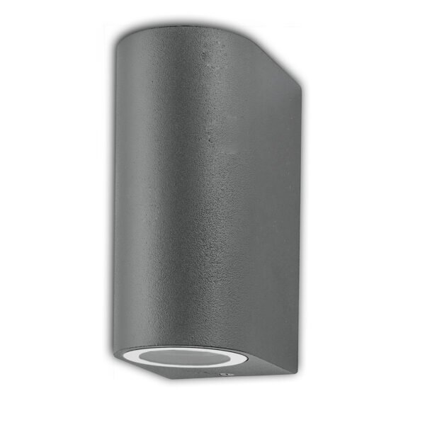 ISOLED 113293 Wandleuchte Siara Up&Down 2xGU10, IP54, anthrazit, exkl. Leuchtmittel